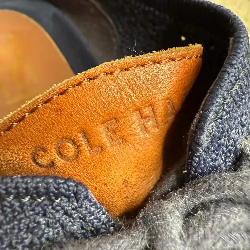 COLE HAAN 2.ZEROGRAND C24947 Stitchlite Oxford Blue Knit Leather Accents Size 10